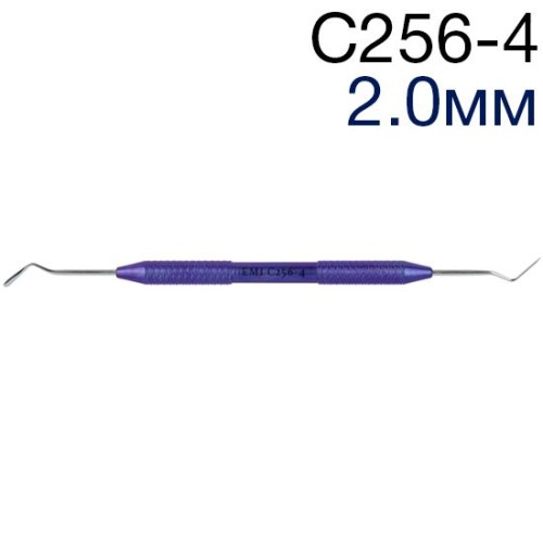 Гладилка С256-4 (шир.2,0мм) дистально-медиальная каплевидная с изгибом 40', ЭМИ