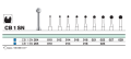 Бор твс D+Z / CB 1 SN  204.016